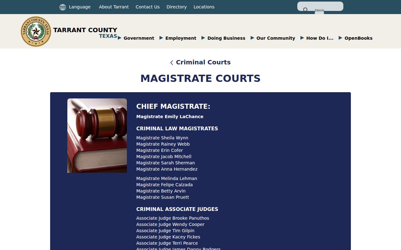 Magistrate Courts screenshot